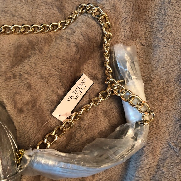 🤍 Victoria’s Secret Metallic Crossbody Bag NWT - Picture 5 of 8